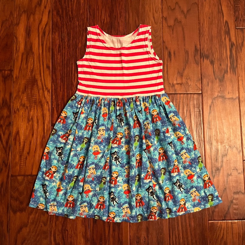 Pretty Me superhero girls dress